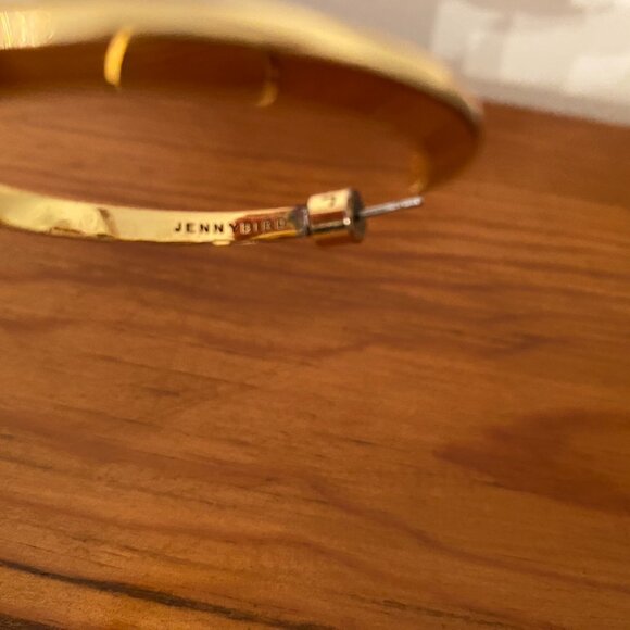 Jenny Bird Gold Hoop Earrings - Picture 4 of 5